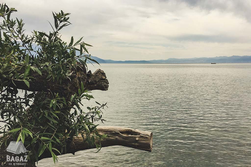 widok na jezioro ochrydzkie