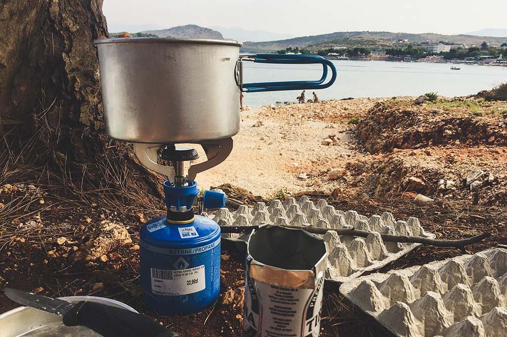 dziki kamping w Albanii