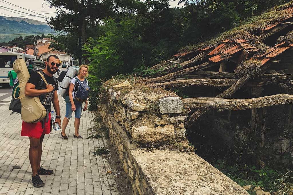 ochryda zburzony dom