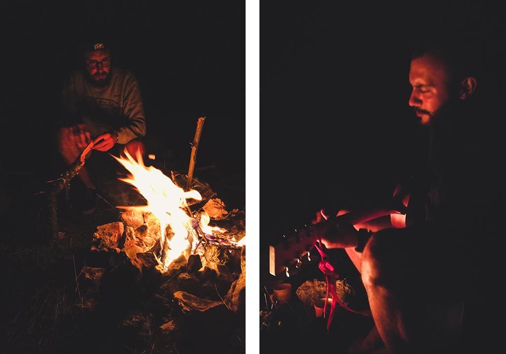 ognisko nad jeziorem ochrydzkim macedonia