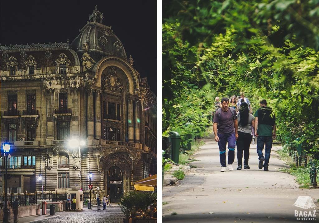 bukareszt nocą i za dnia