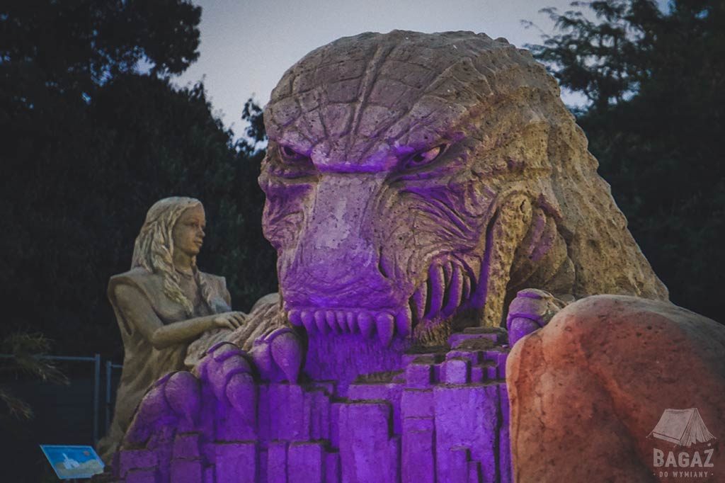 rzeźby piaskowe w Burgas w Bułgarii