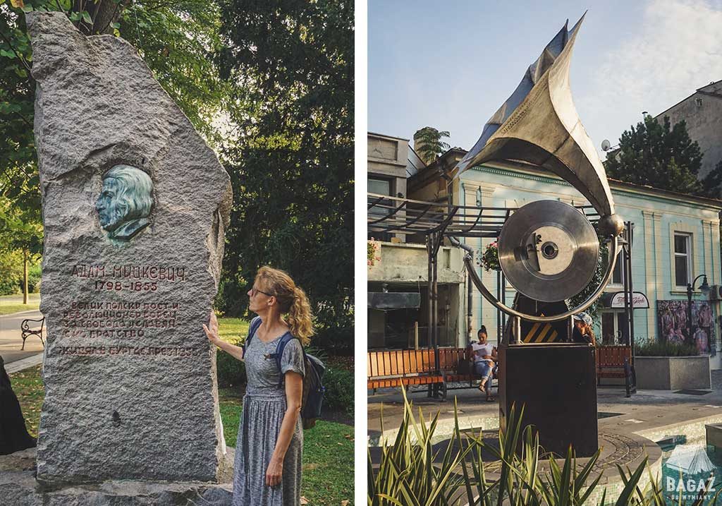 pomnik Adama Mickiewiczaw Burgas w Bułgarii