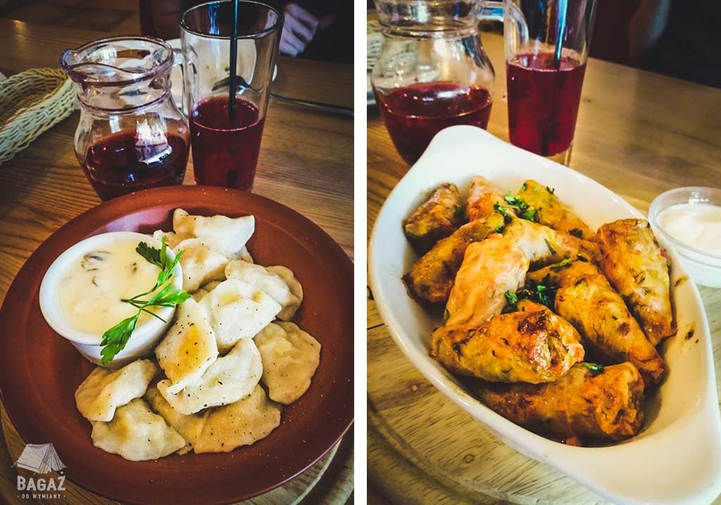 pierogi i gołąbki z restauracji la placinte w kiszyniowie